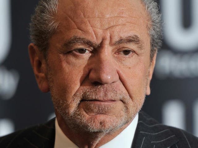 Lord Sugar was speaking at the launch of the 14th series of The Apprentice