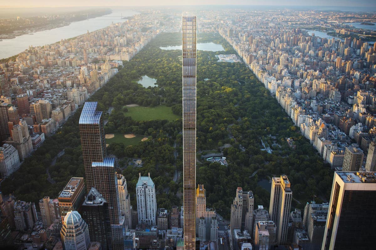 Apartments in New York City skyscraper overlooking Central park go on sale for £14m to £43m