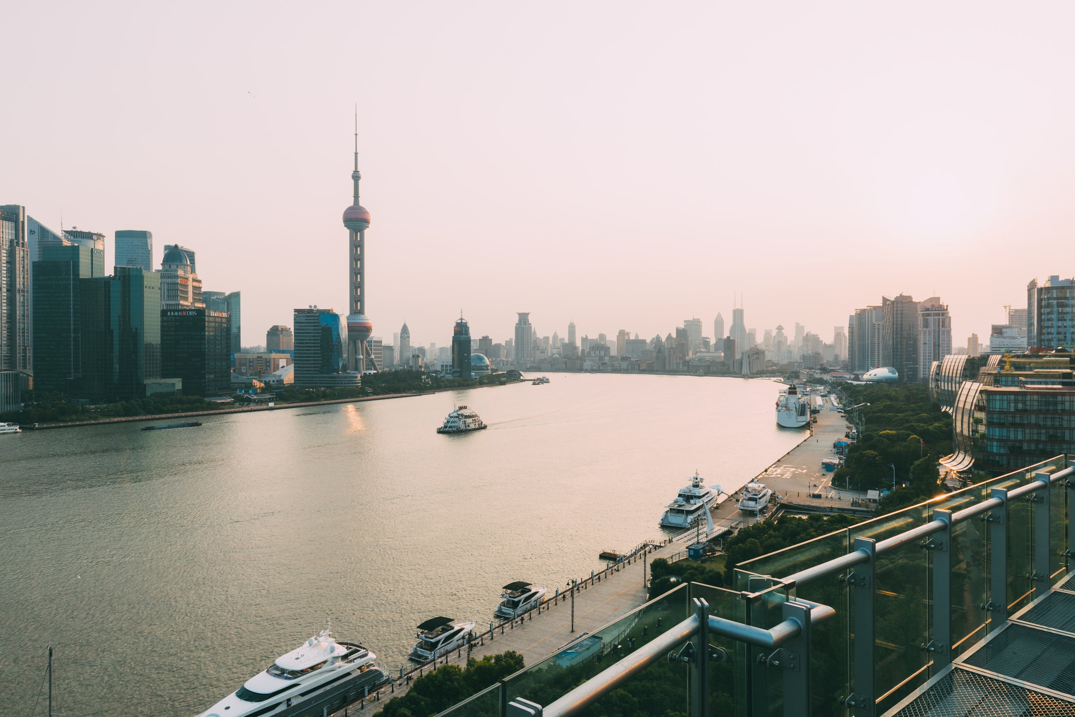 The cruise began in Shanghai, known for its dominating Pudong skyline