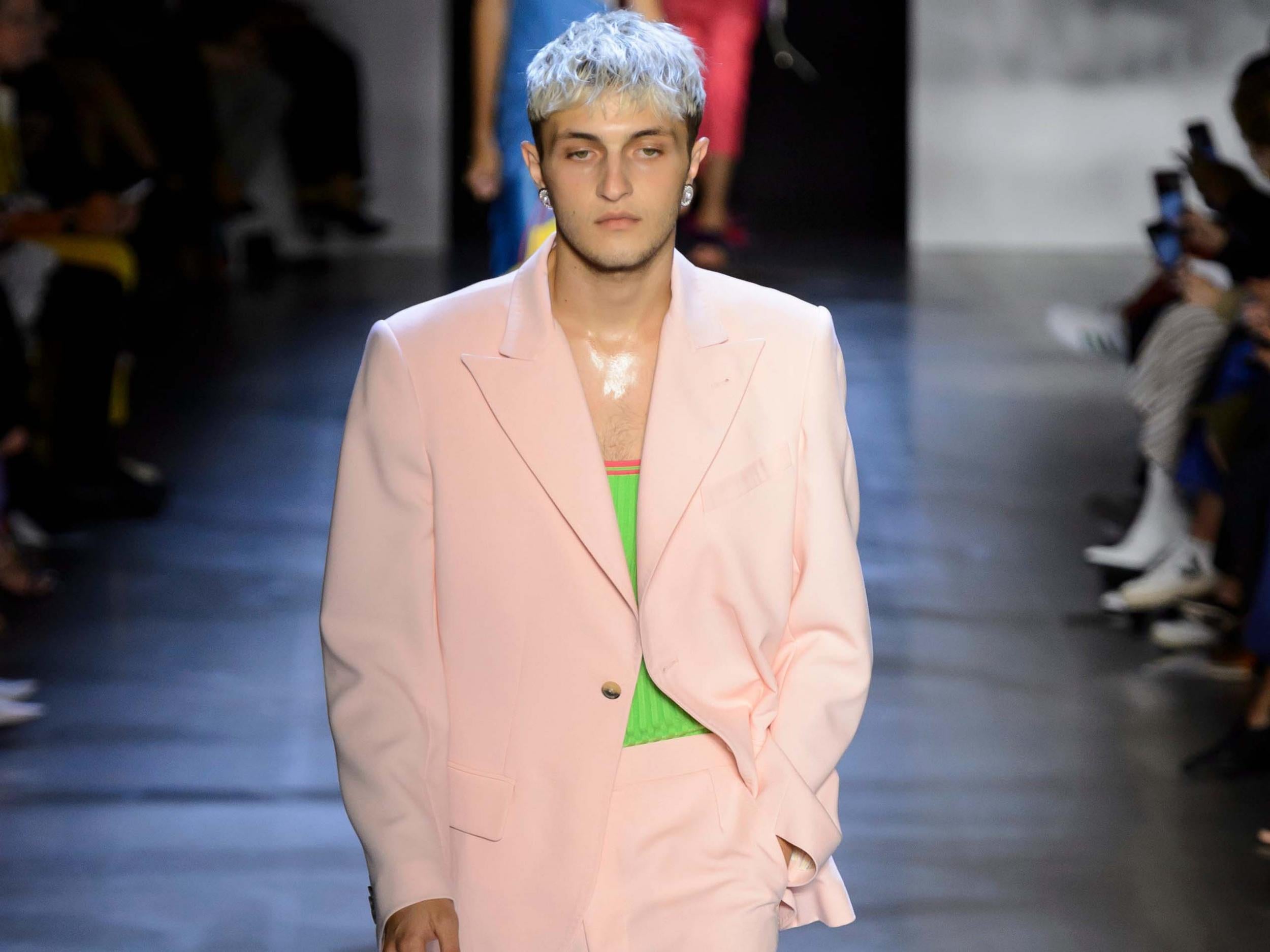 Bella and Gigi Hadid's brother, Anwar, walked alongside them for Prabal Gurung spring/summer 2019