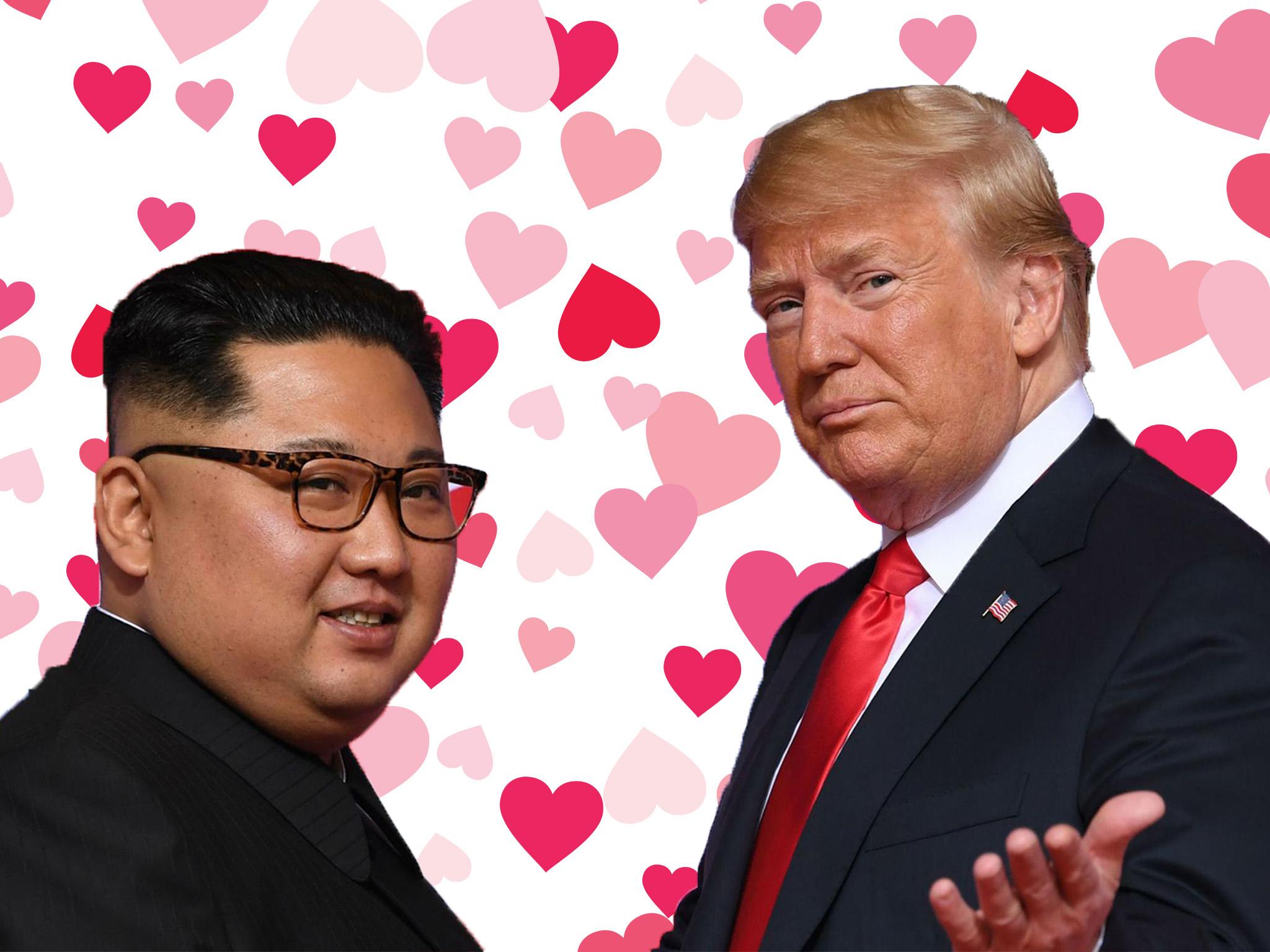 After a rocky start, love appears to have blossomed between the US president and North Korea's Kim Jong-un