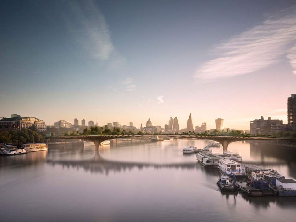 The proposed London Garden Bridge