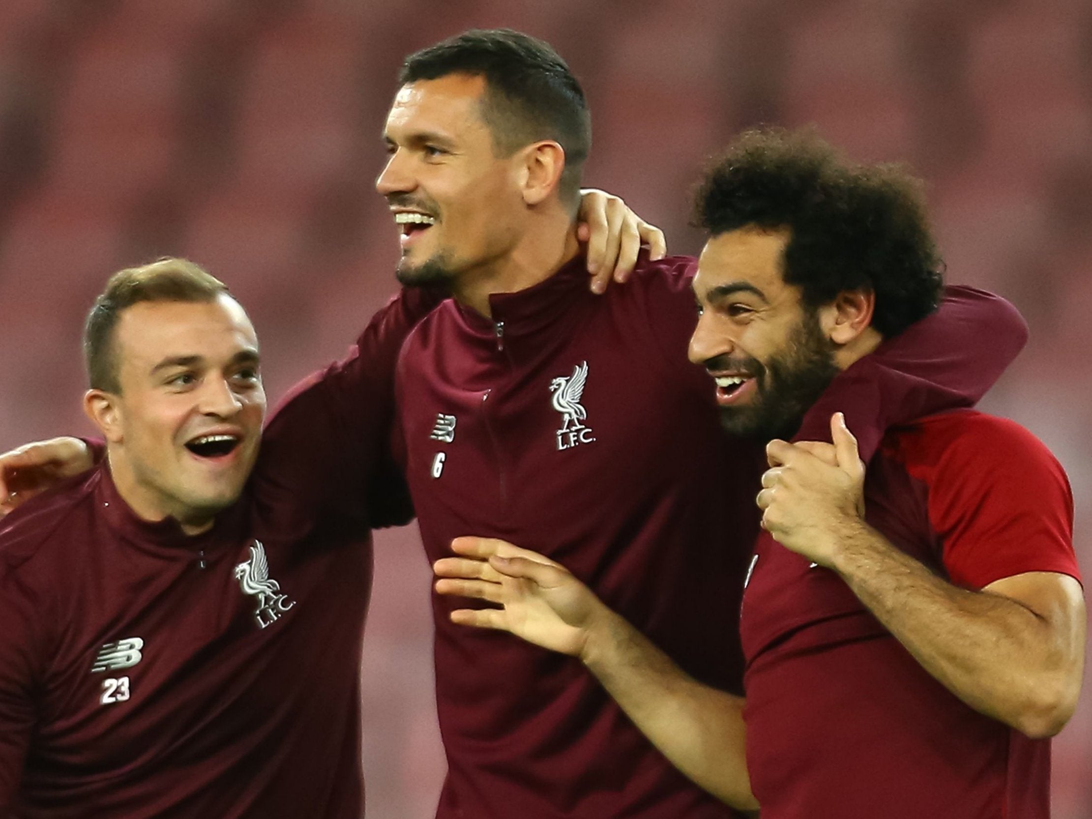 Liverpool players have joked with Mohamed Salah about his goalscoring form this season