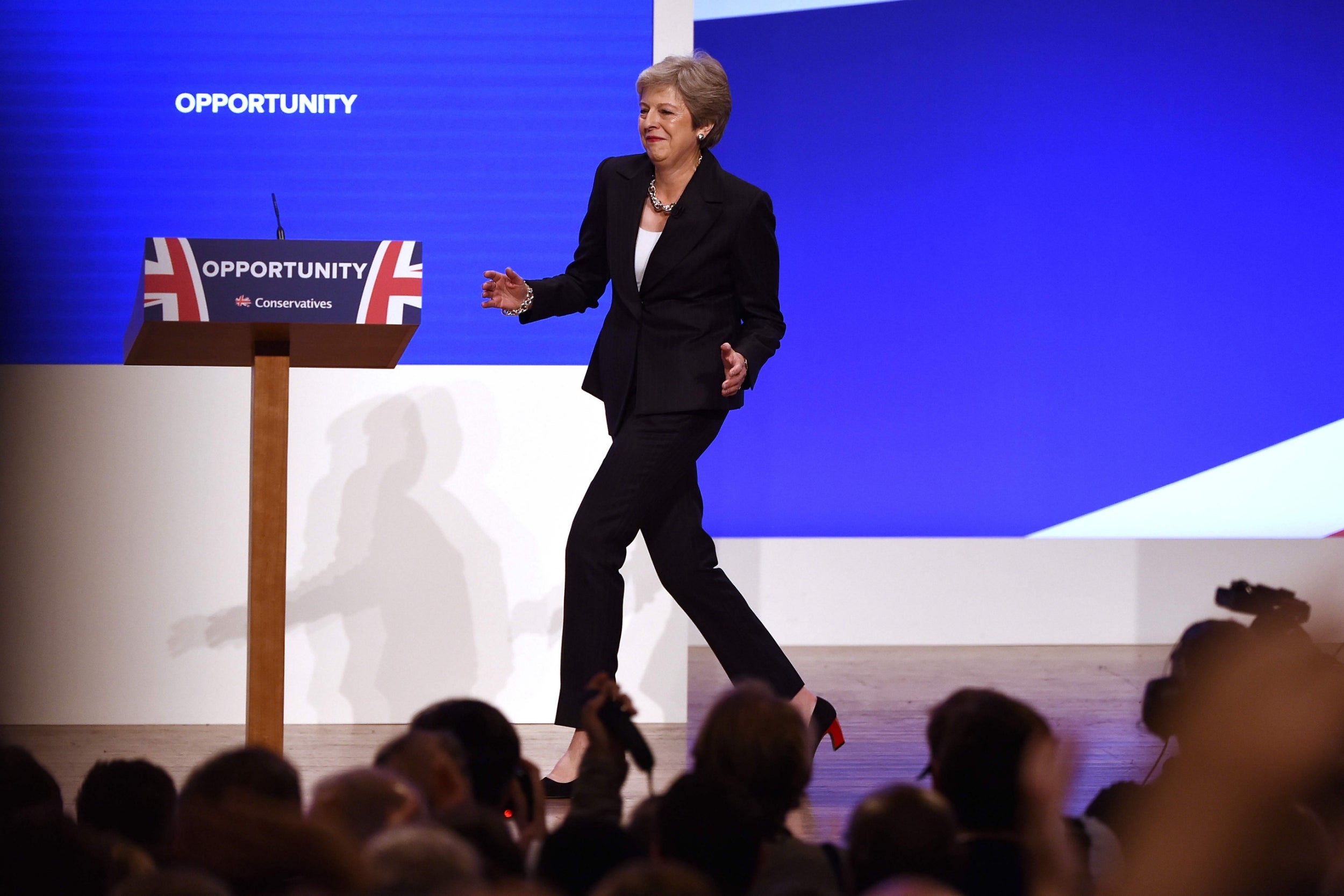 Theresa May Dances On To Stage For Major Conference Speech The Independent 3054