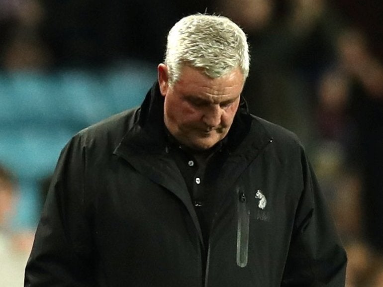 Steve Bruce faced a backlash from the home fans