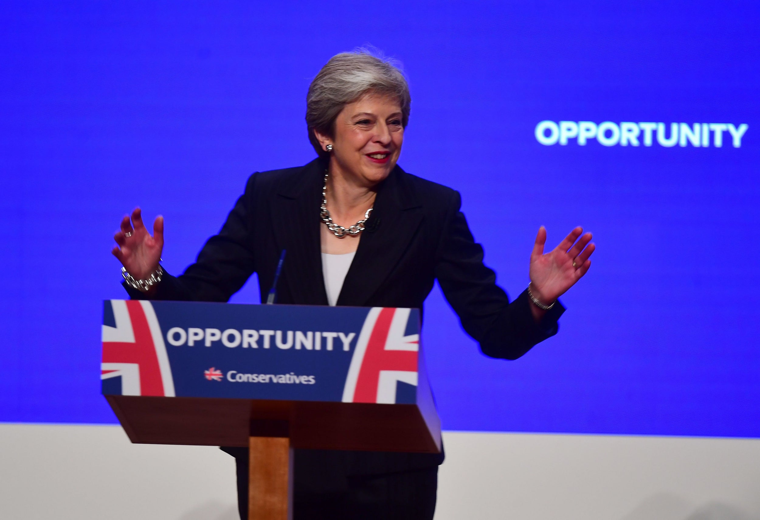 Theresa May pledged last October to end the Conservatives' austerity measures