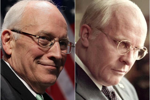 Dick Cheney and Christian Bale as Dick Cheney