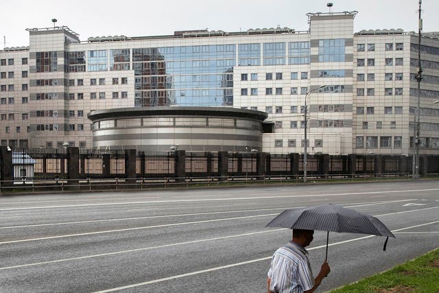 The Moscow HQ of Russia's military intelligence service
