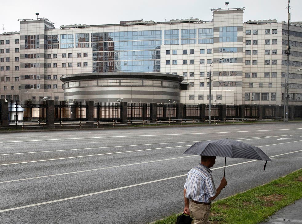 The Moscow HQ of Russia's military intelligence service