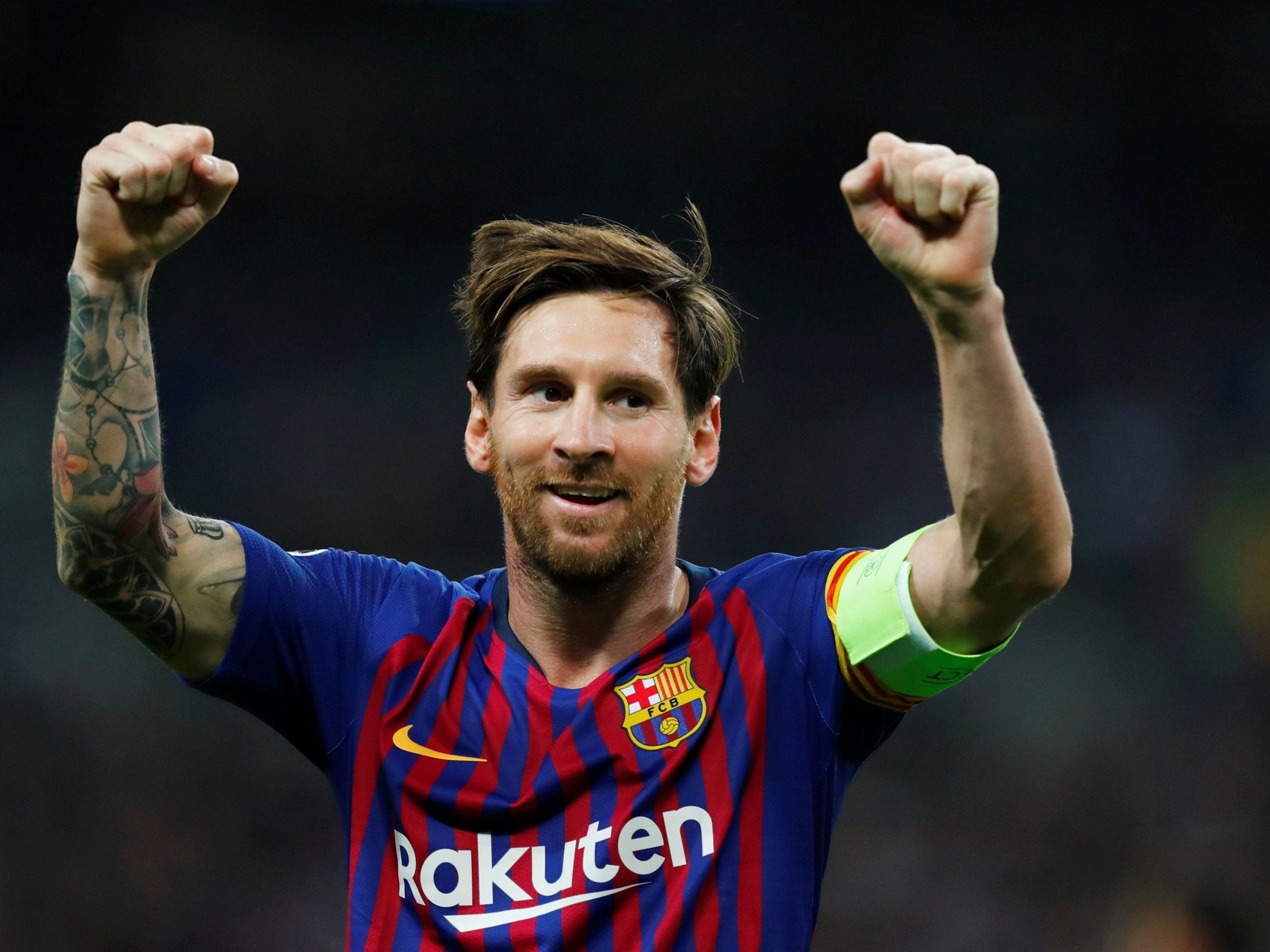 Lionel Messi was on form as Barcelona beat Tottenham