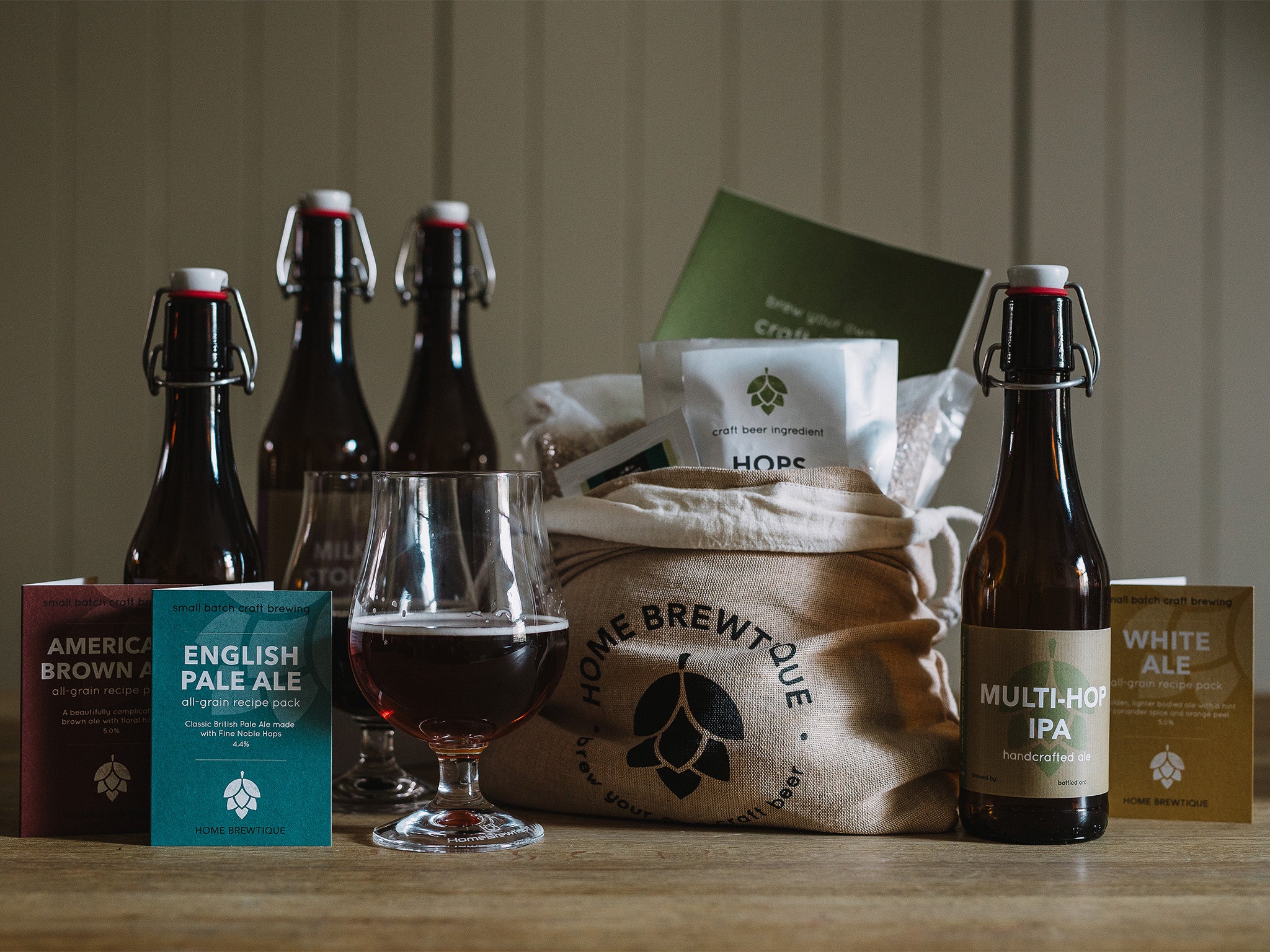 Homebrewtique offers tiny-batch kits that allow you to experiment with flavours and pairings