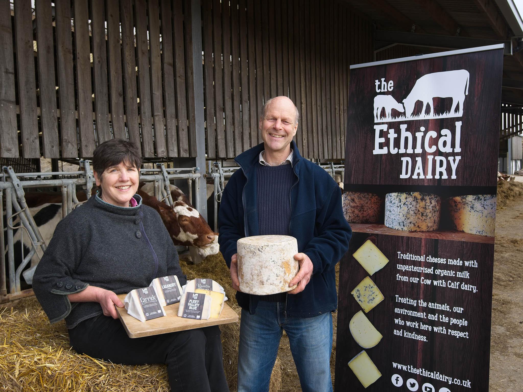 Before inheriting the farm, David used to encourage farms to work intensively; now he and Wilma make ethical cheese