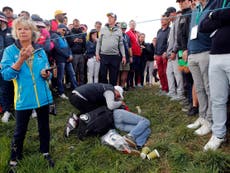 Woman hit by golf ball at Ryder Cup says fans took photos of her
