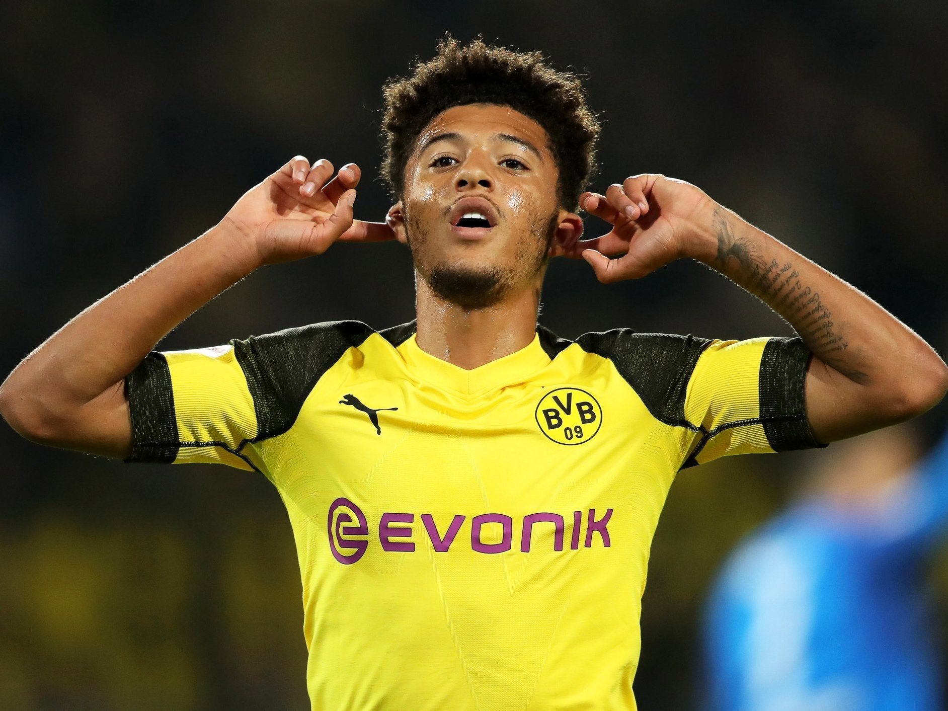 Jadon Sancho has impressed since joining Borussia Dortmund 14 months ago