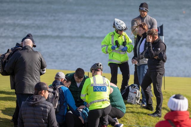 Tyrell Hatton struck a female fan during his opening round of the Alfred Dunhill Links Championship
