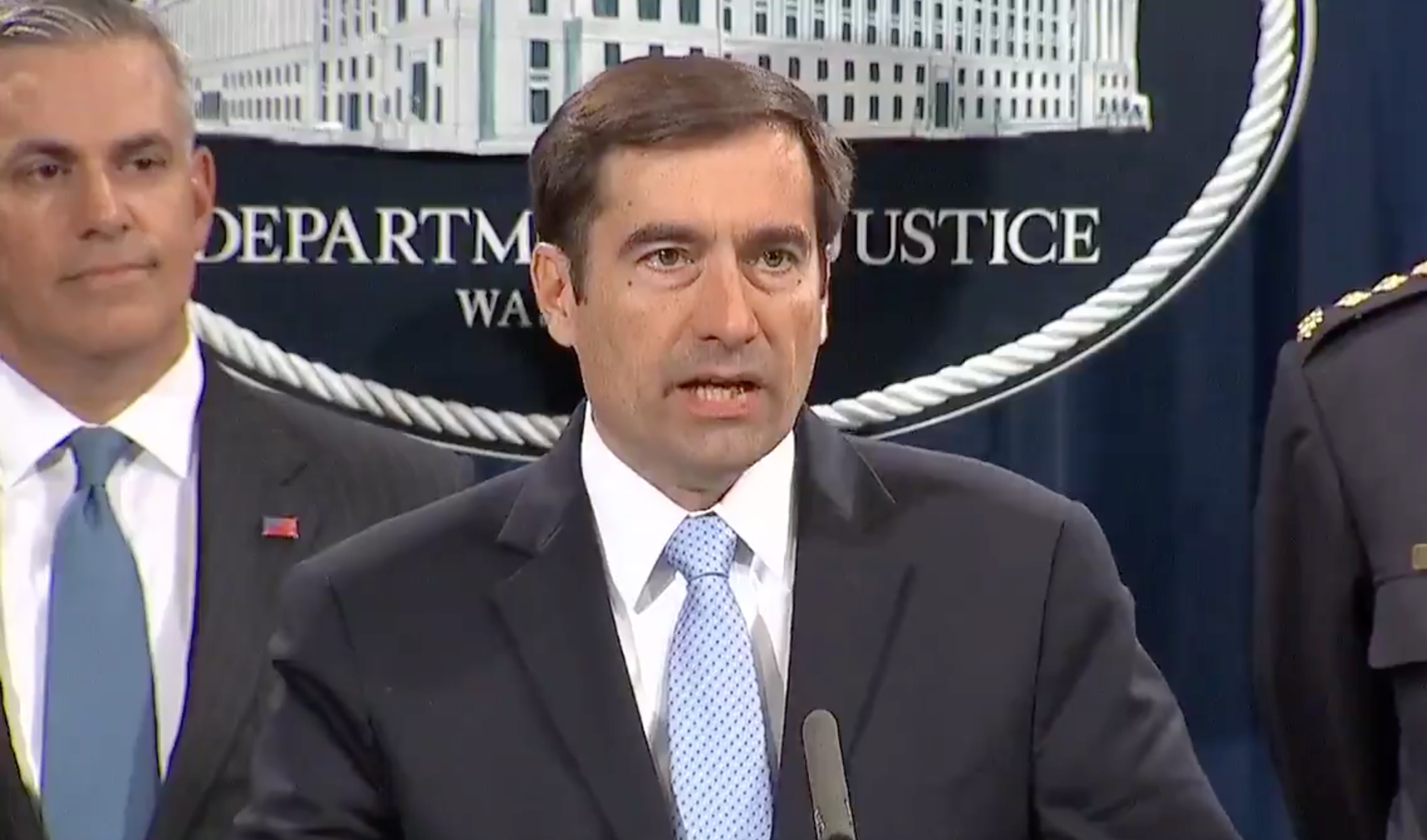 US Justice Department officials announce charges against seven Russian military intelligence officers over their alleged involvement in global hacks against anti-doping agencies 4 October 2018