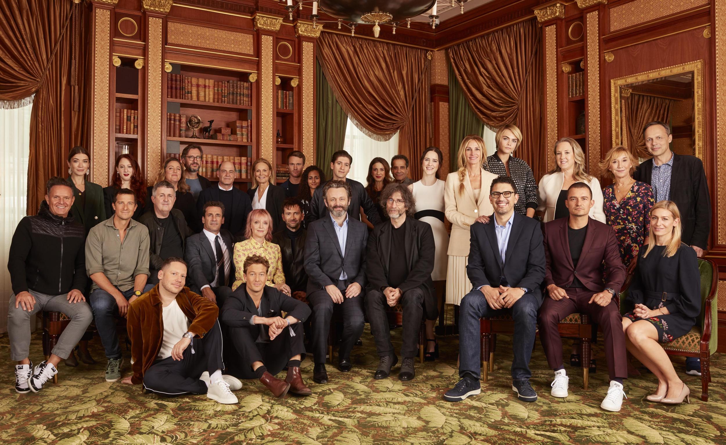 Key cast and crew from shows including 'Homecoming', 'The Marvelous Mrs Maisel' and 'Good Omens' at the Prime Video launch (Amazon)