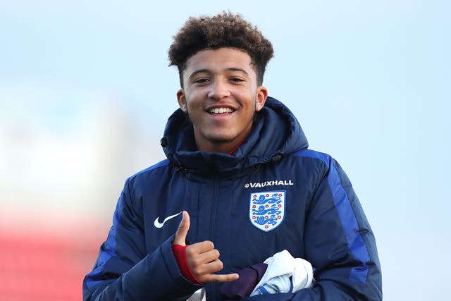 Jadon Sancho has been handed his first England call-up