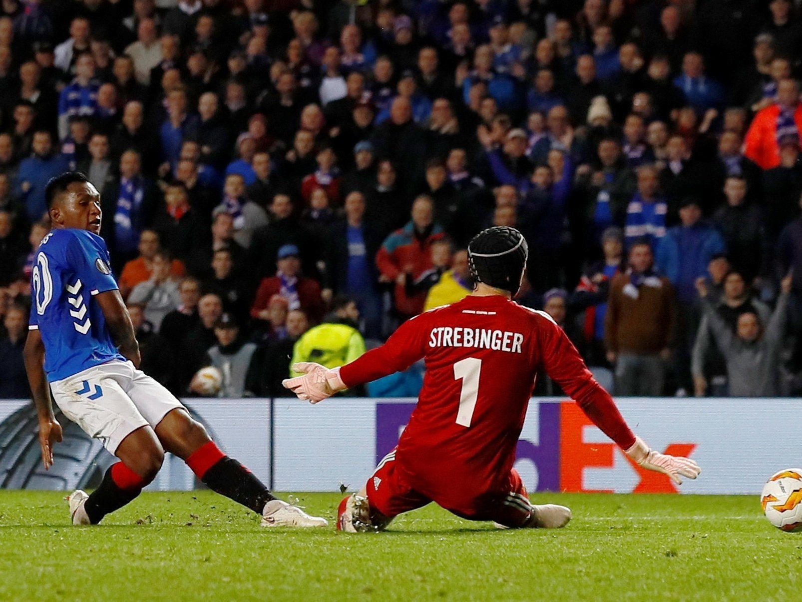 Alfredo Morelos scored twice to put Rangers on the way to victory
