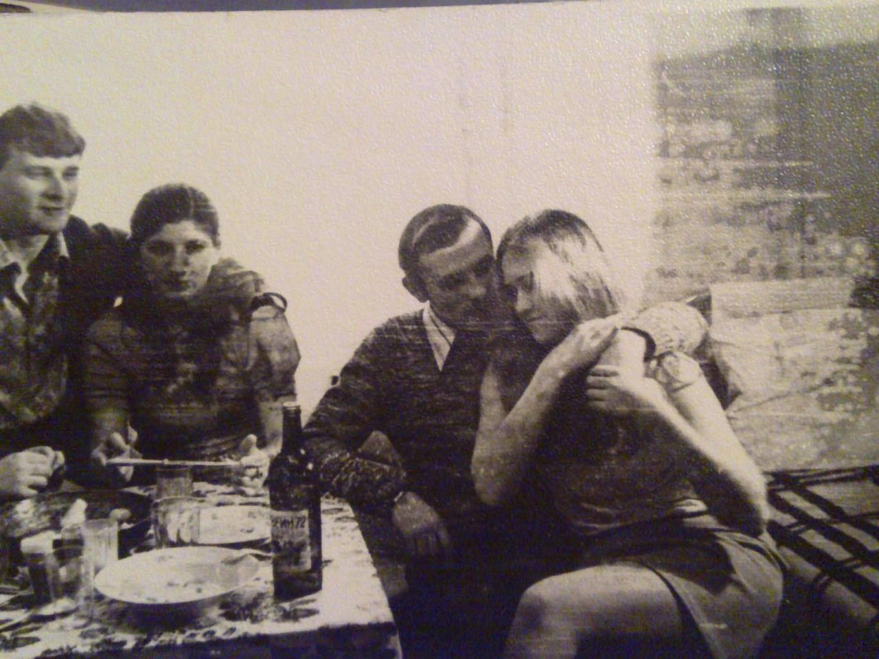 A photo of Stepan Polyakov and his wife Anna, taken in the 1970s