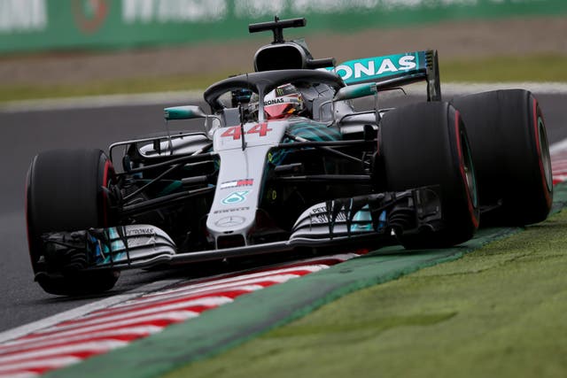 Lewis Hamilton appeared in ominous form in Japanese Grand Prix practice