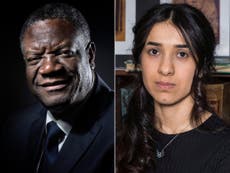 Nobel peace prize winners call for end to sexual violence