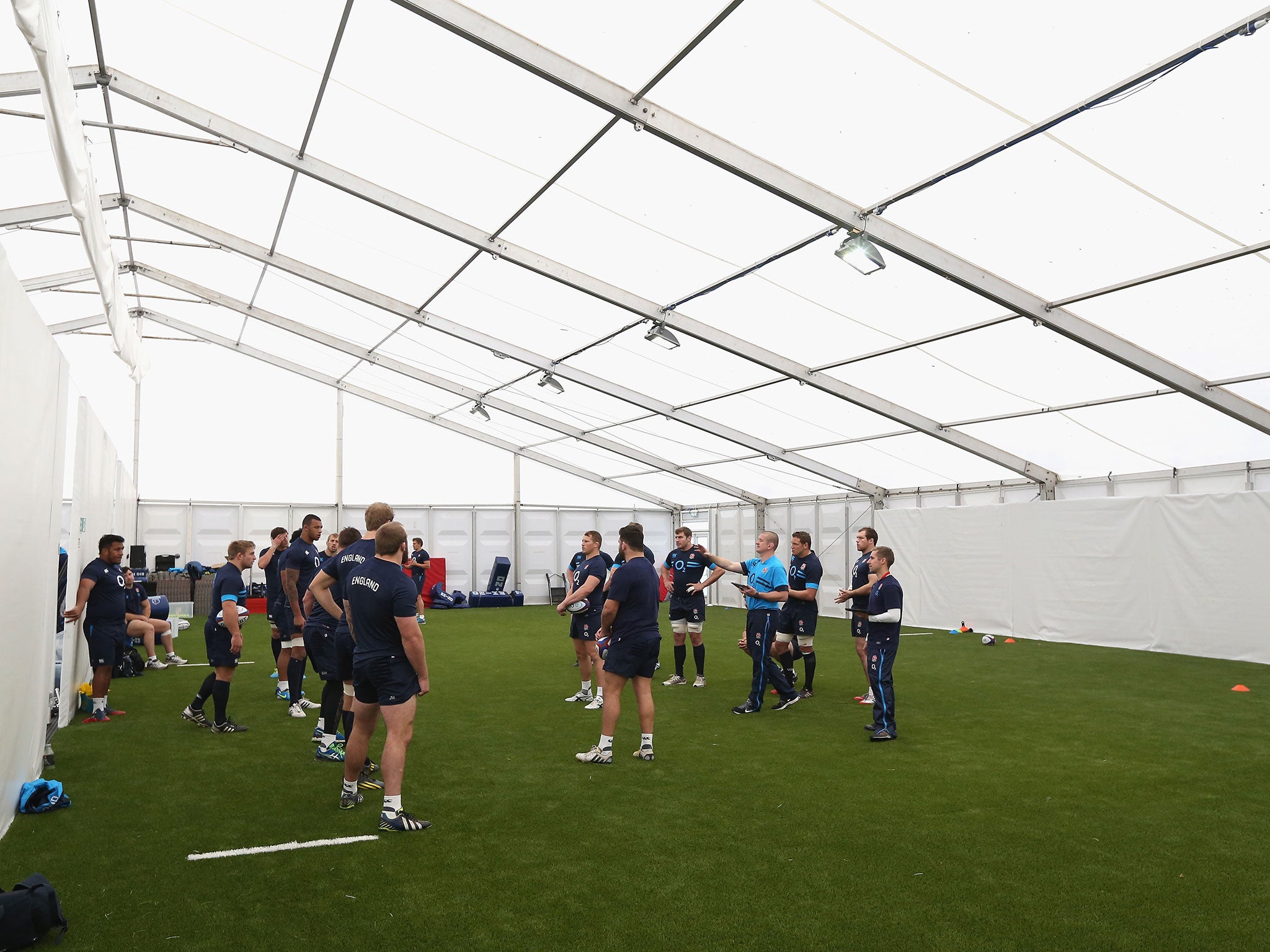 England had a rubber crumb artificial pitch installed at Pennyhill Park in 2013 (Getty )