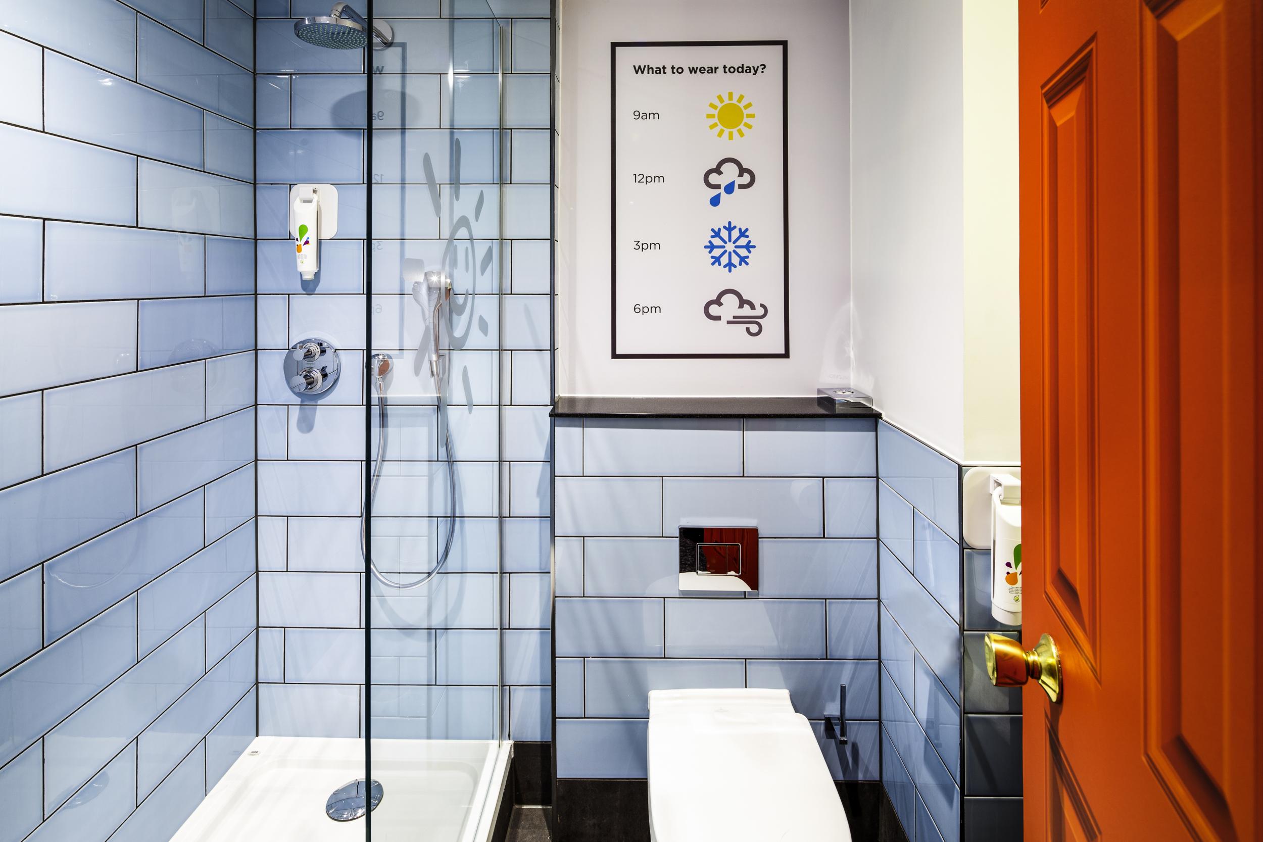 Manchester's unpredictable weather is the focus at the ibis Styles Manchester Portland Hotel