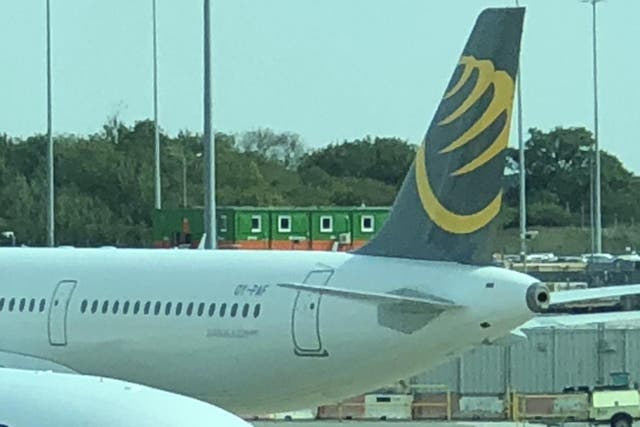 Stranded at Stansted: a Primera Air jet now impounded at the Essex airport