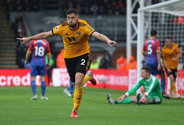 Matt Doherty opens the scoring against Crystal Palace