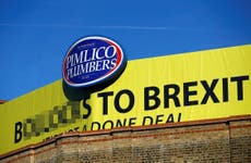 Company boss refuses to take down giant 'b*****ks to Brexit' sign