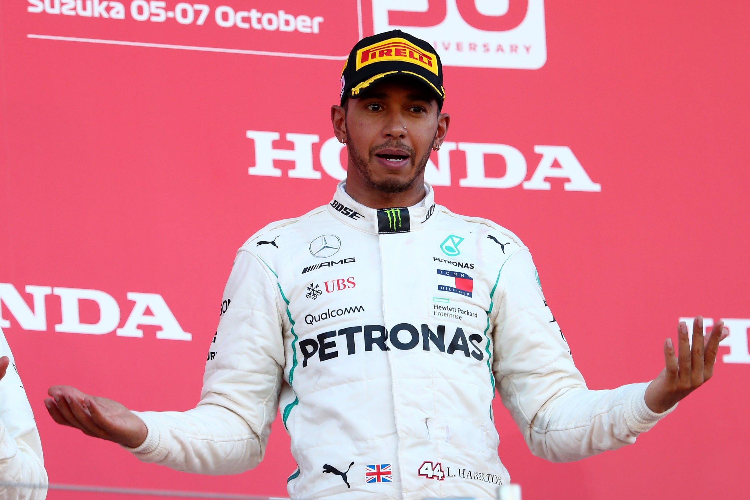 Hamilton has the world title in his grasp