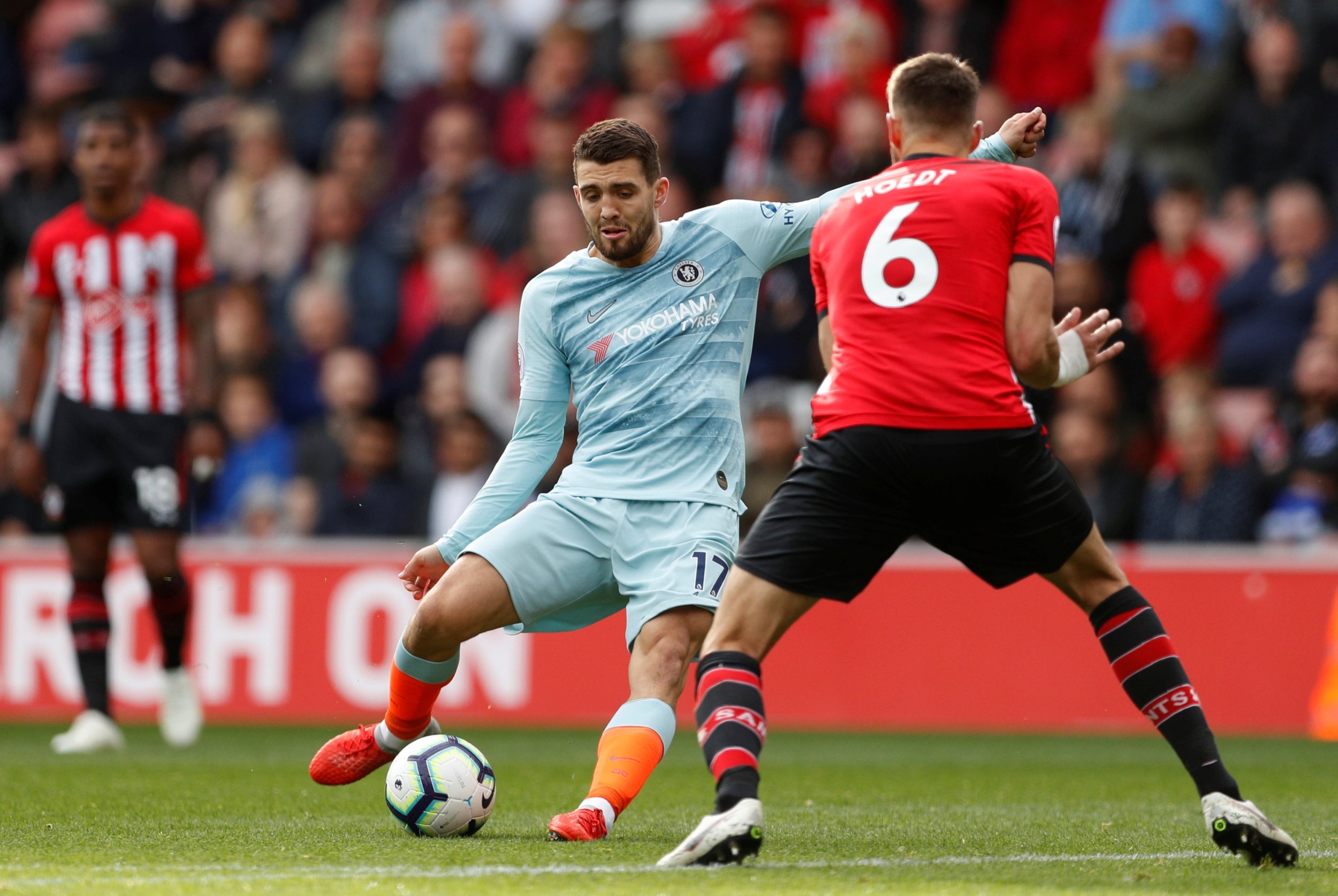 Two excellent sliding challenges in the first half but was fortunate that a third did not concede a penalty. A couple of wild slices when in space in the Chelsea box that he could have perhaps done better with.