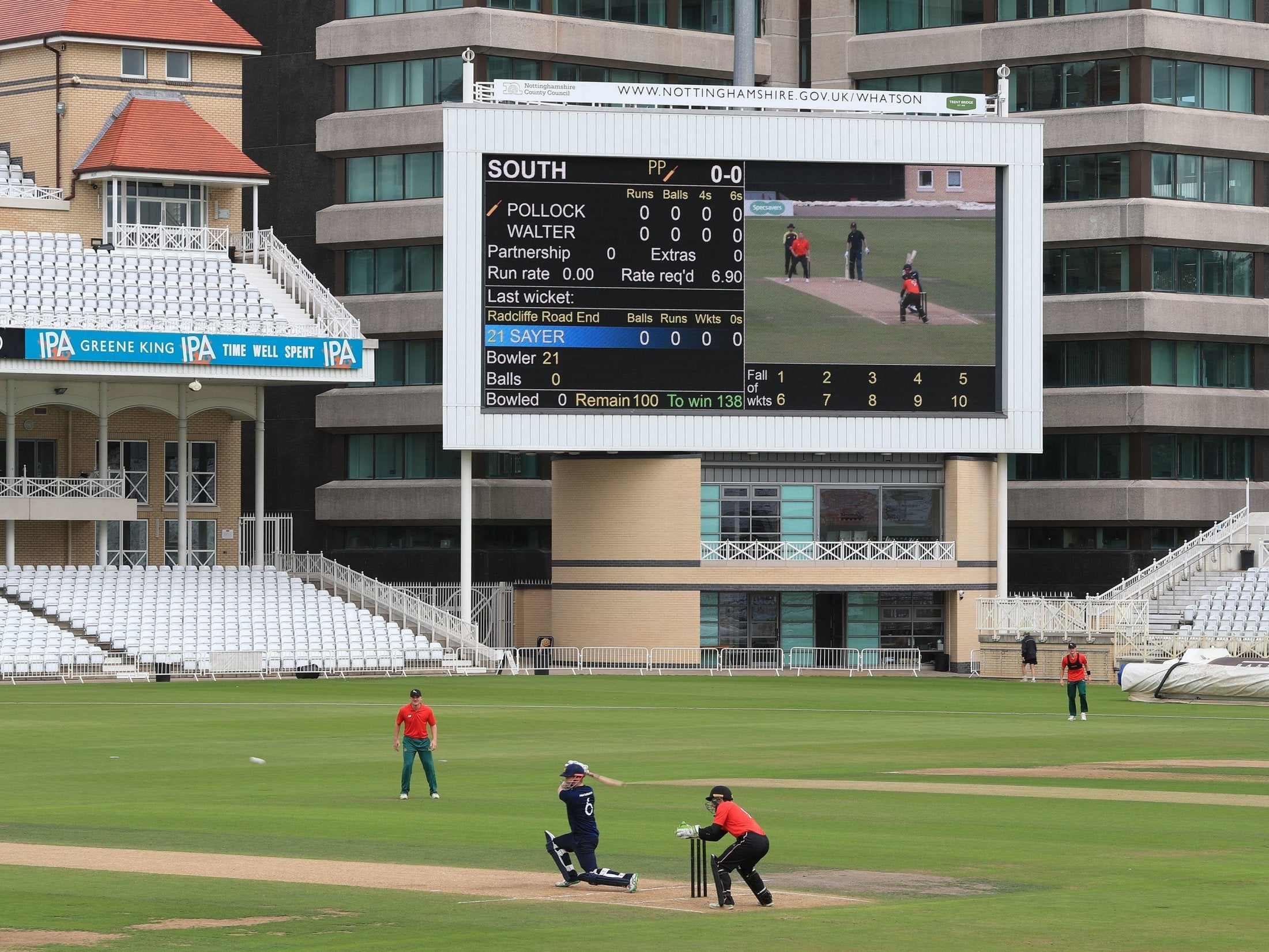 The Hundred trial match at Trent Bridge