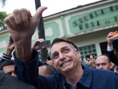 Brazil's far-right presidential candidate Bolsonaro has poll lead cut