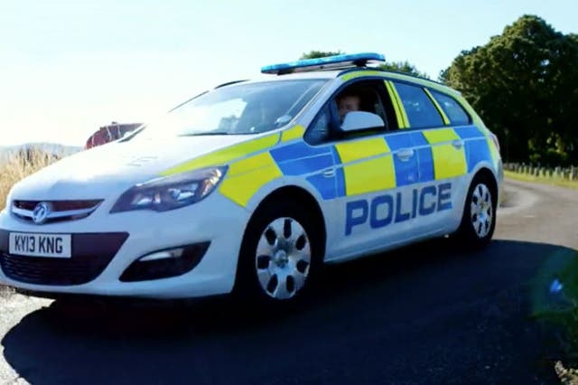 The officer, from Thames Valley Police, was struck down while investigating reports of a burglary