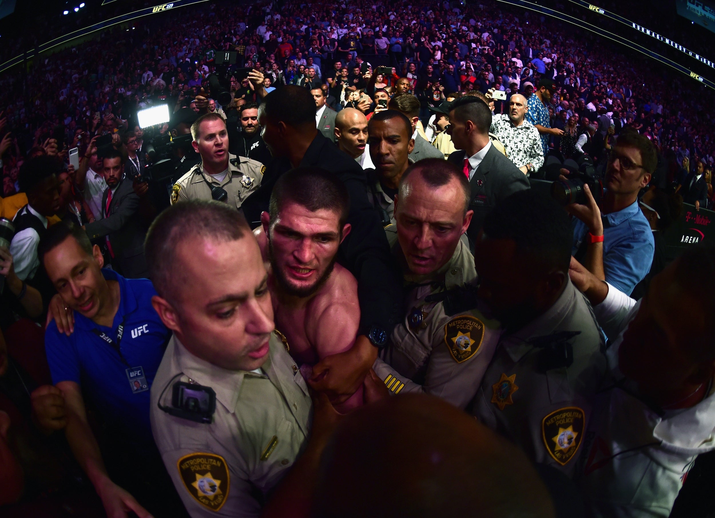 Khabib's actions could yet see him stripped of the belt (Getty Images)