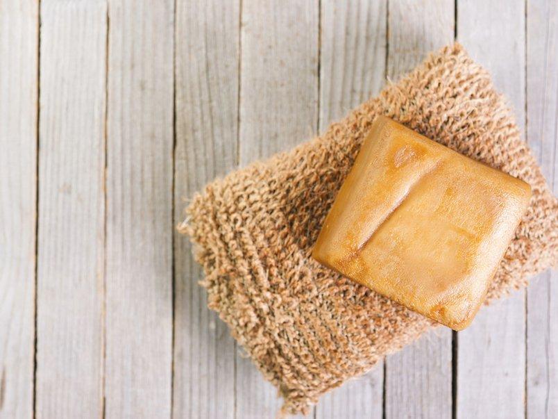 Bar soap sales fell from 2014 to 2015, while the rest of the shower-and-bath category grew