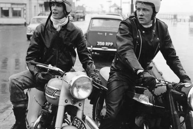 Sutton, right, played a gay biker in 1964's 'The Leather Boys'