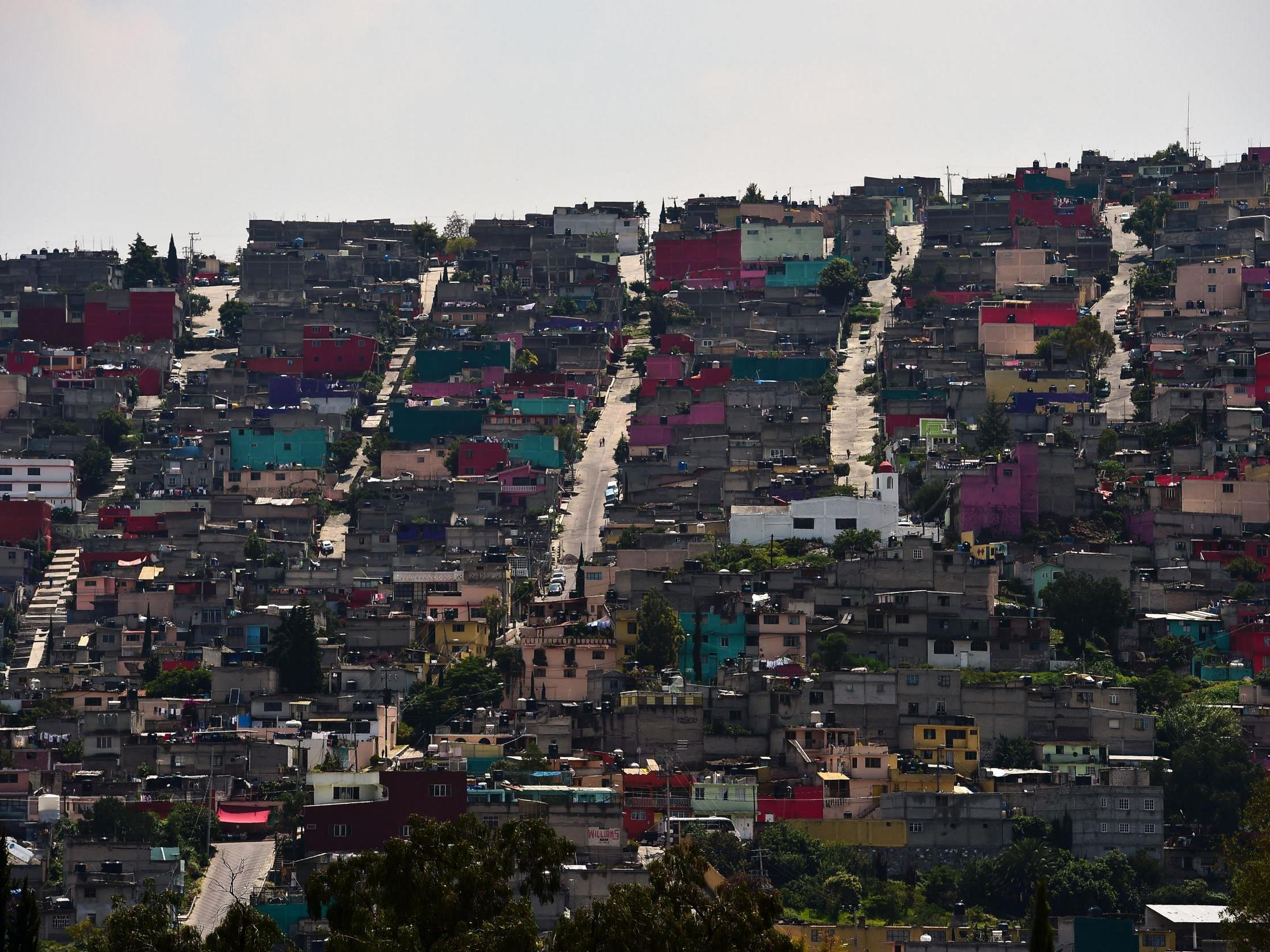 A slum in Ecatepec, which is notorious for its high murder rate