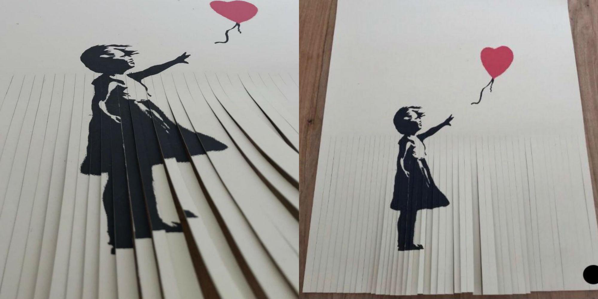banksy painting shred video banksy painting shred video