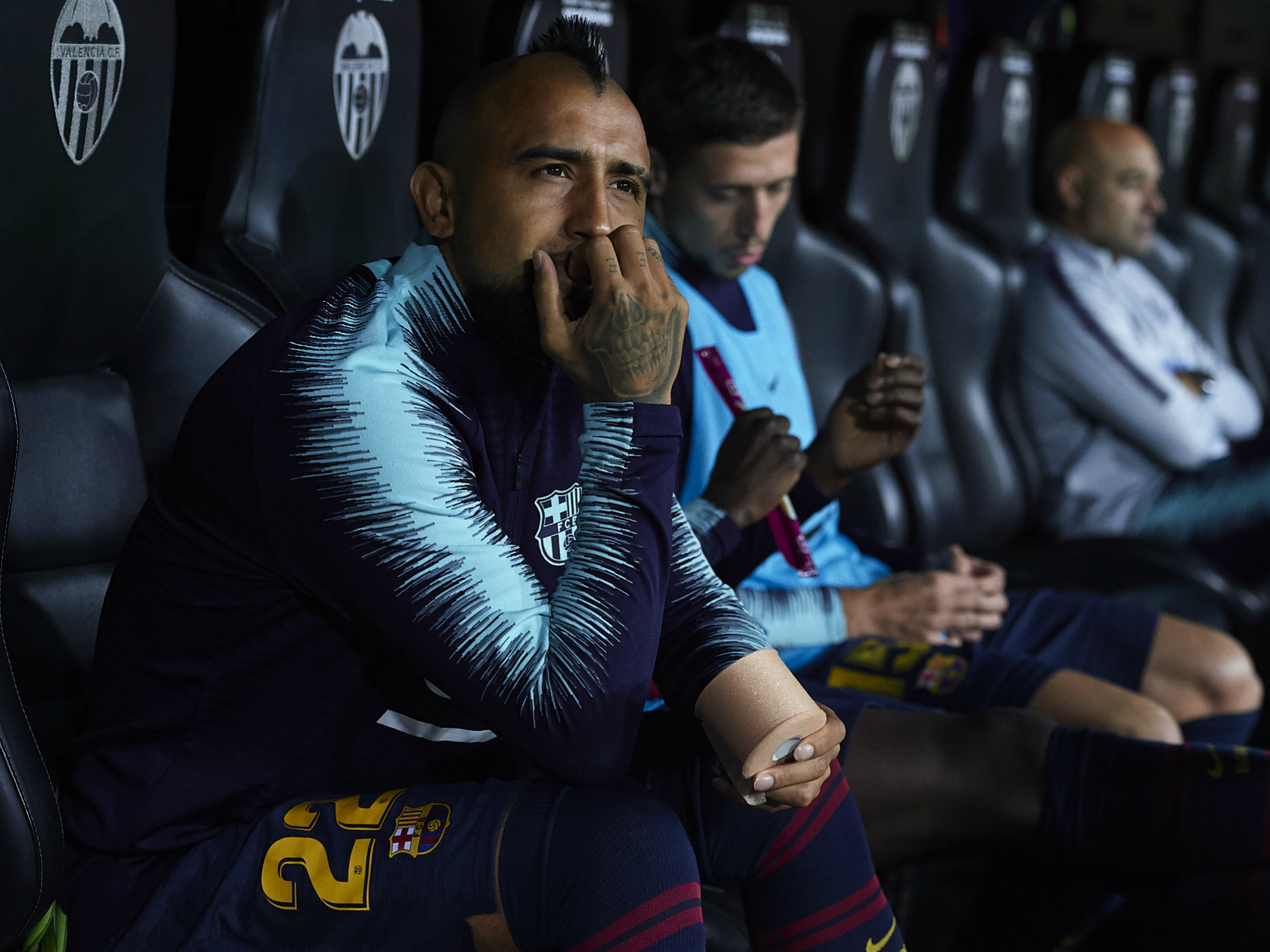Vidal has spent most of his time on the bench since joining Barcelona