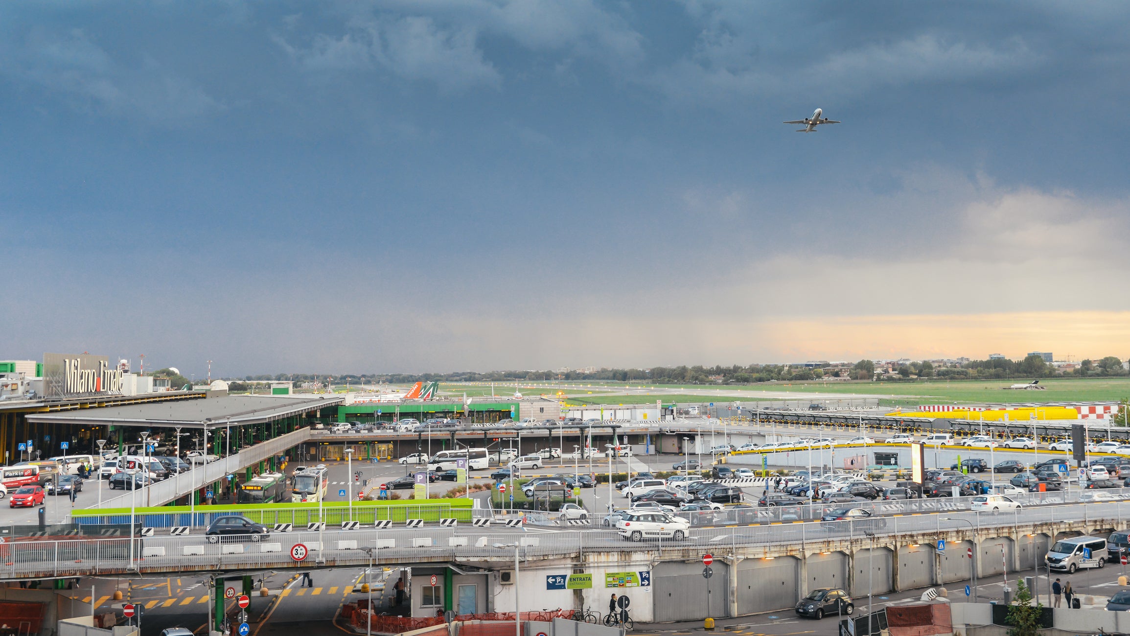 Milan Linate Airport is the hub for Alitalia, Italy's national carrier