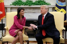 Nikki Haley claims top aides tried to recruit her to undermine Trump