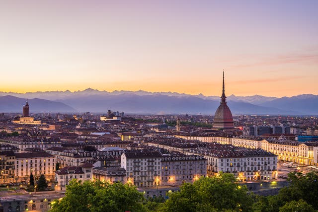 Turin has incredible views of the Alps