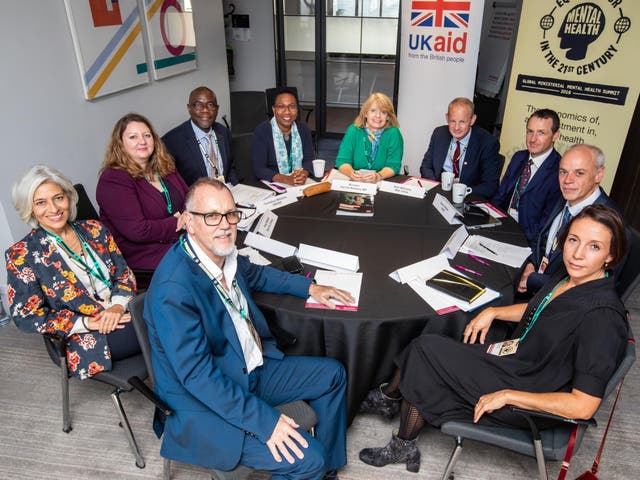 The DfID and War Child round table, held during the Global Mental Health Summit