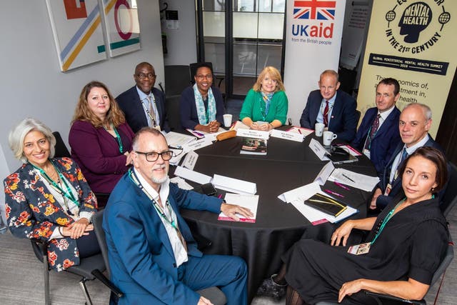 The DfID and War Child round table, held during the Global Mental Health Summit