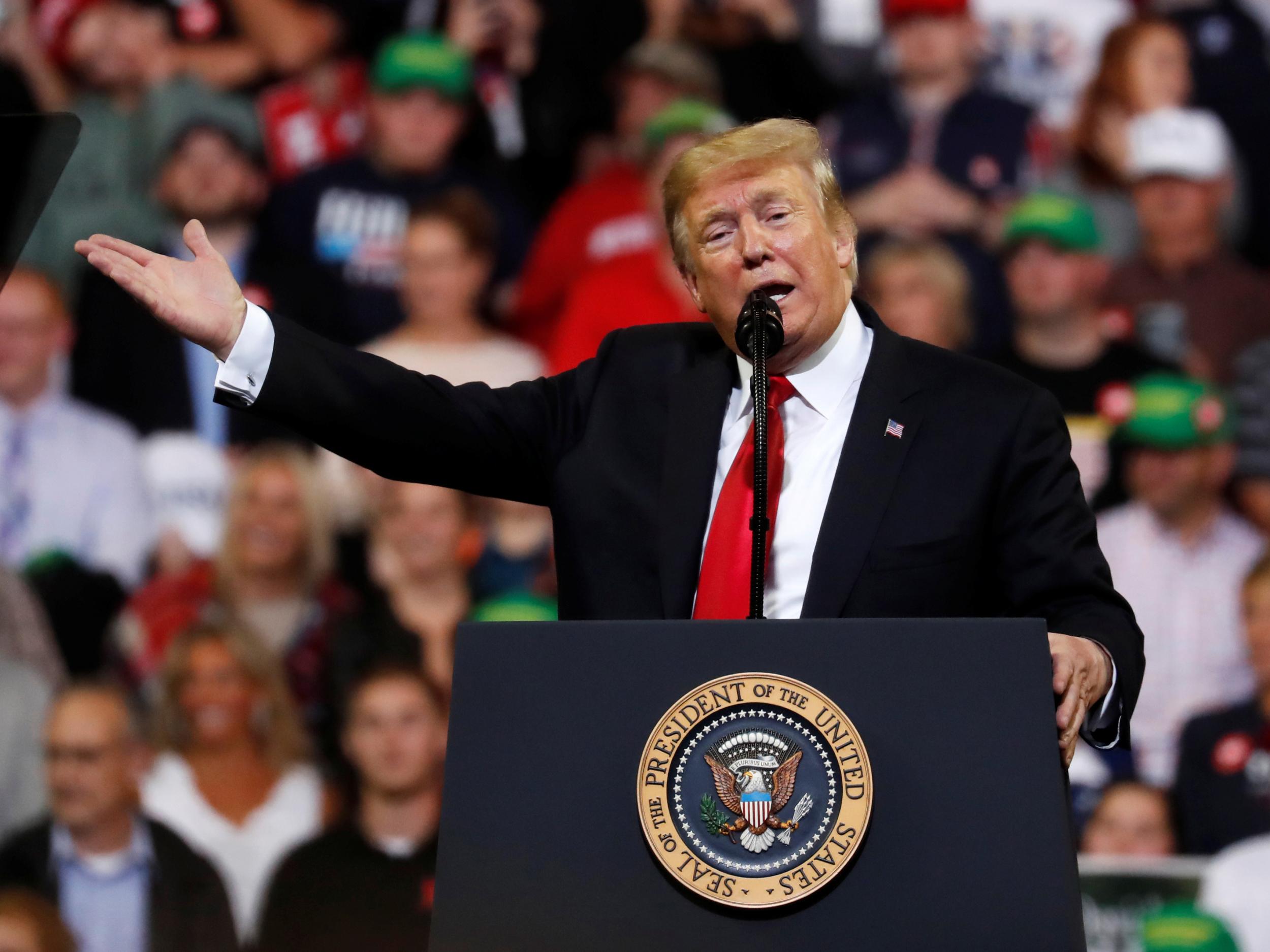 President Trump's Iowa rally is a preview of his campaign blitz ahead of the midterm elections and his own re-election push