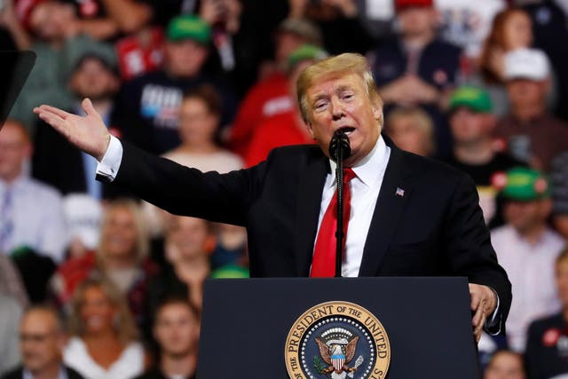 President Trump's Iowa rally is a preview of his campaign blitz ahead of the midterm elections and his own re-election push