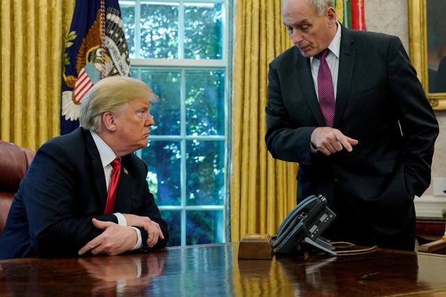 Donald Trump reportedly tried to fire his chief of staff, John Kelly